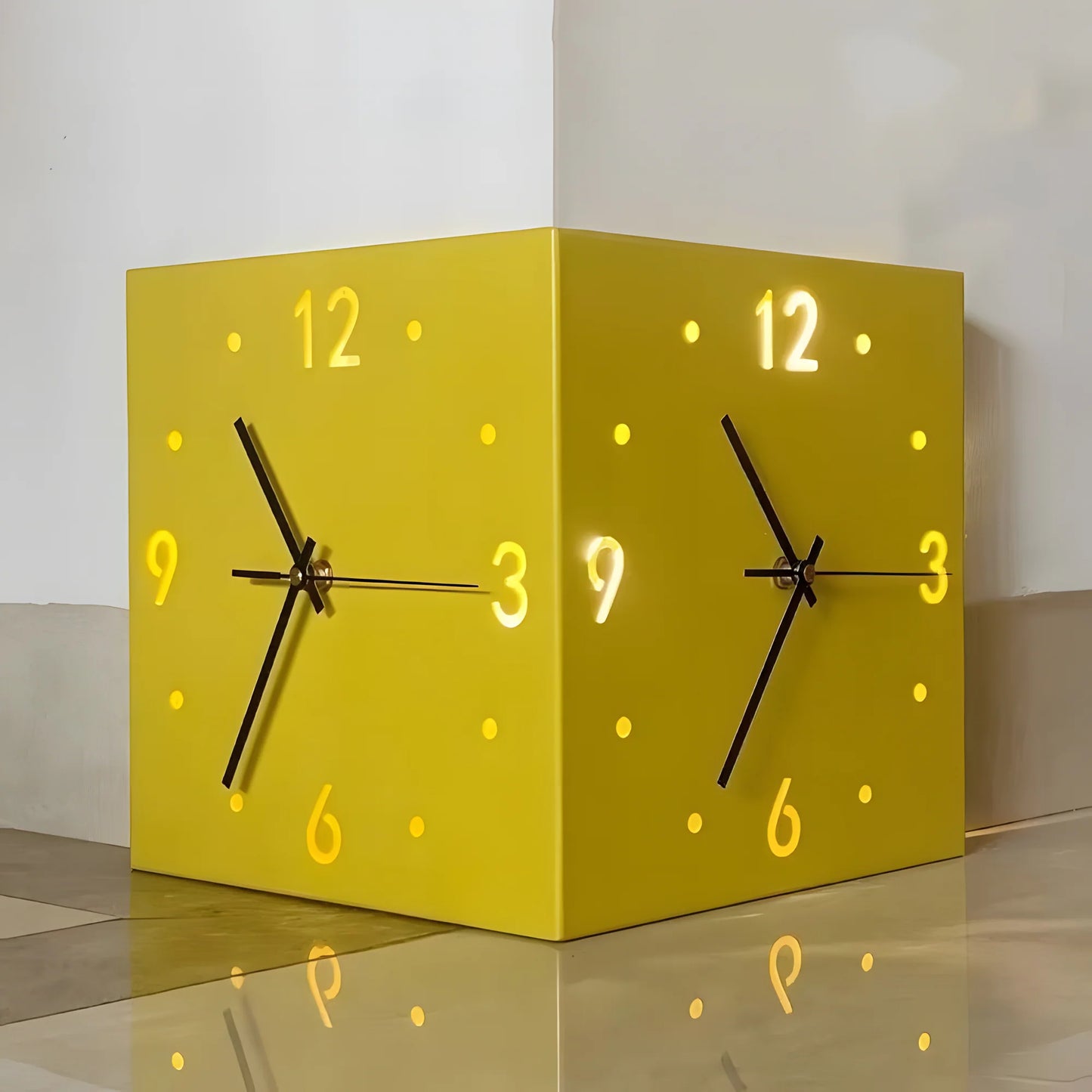 Motion Sensor Backlit Corner Clock